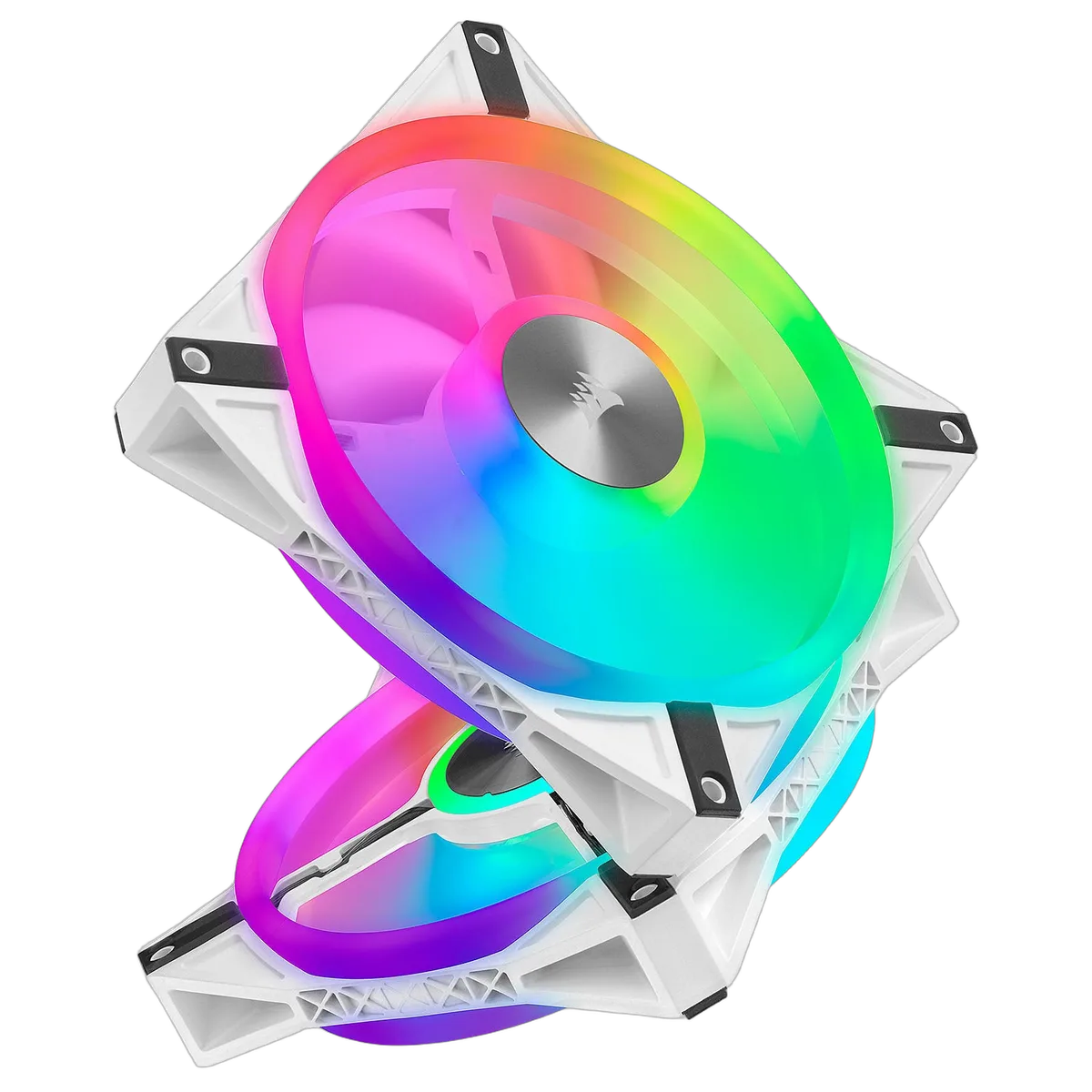 Corsair Kit x2 iCUE QL140 RGB Blanc 140mm - CO-9050106-WW, vue 5