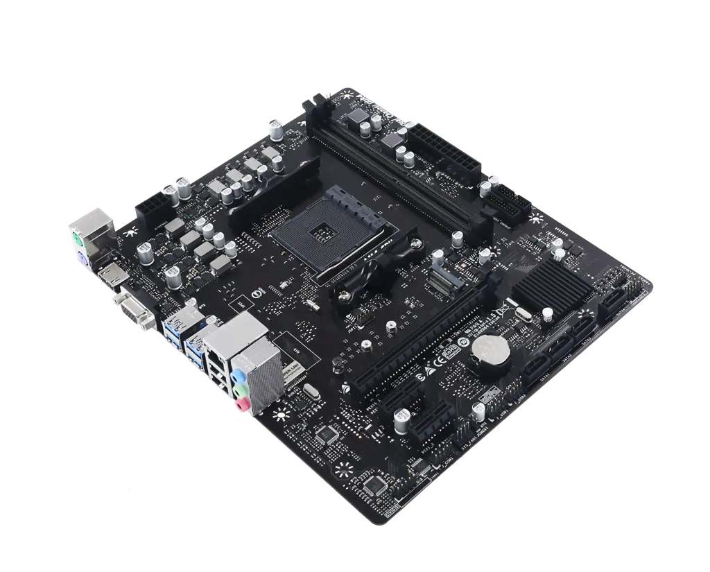 Biostar B550MH, vue 3
