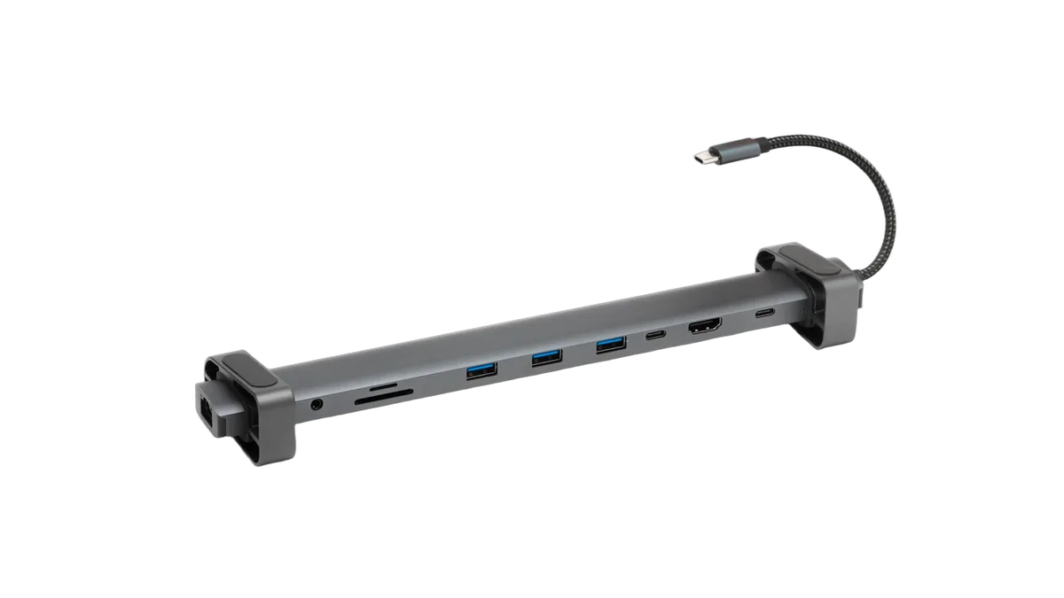 Bluestork HUB USB-C/10 ports/Gris, vue 1
