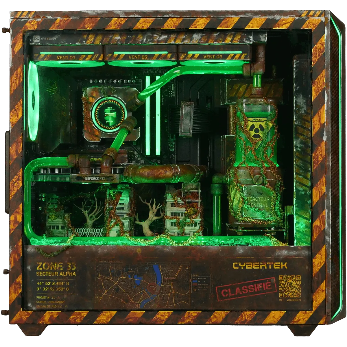 THE LOST PROJECT - 9850X3D/2To/32Go/5080 WC, vue 2
