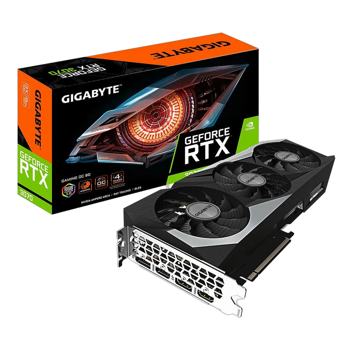 Gigabyte GeForce RTX 3070 GAMING OC 8G LHR-Seconde Vie, vue 1