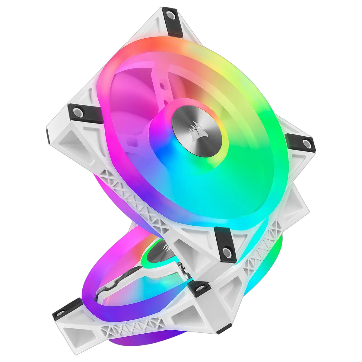 Corsair Kit de trois ventilateurs QL120 RGB Blancs 120mm - CO-9050104-WW, vue 5