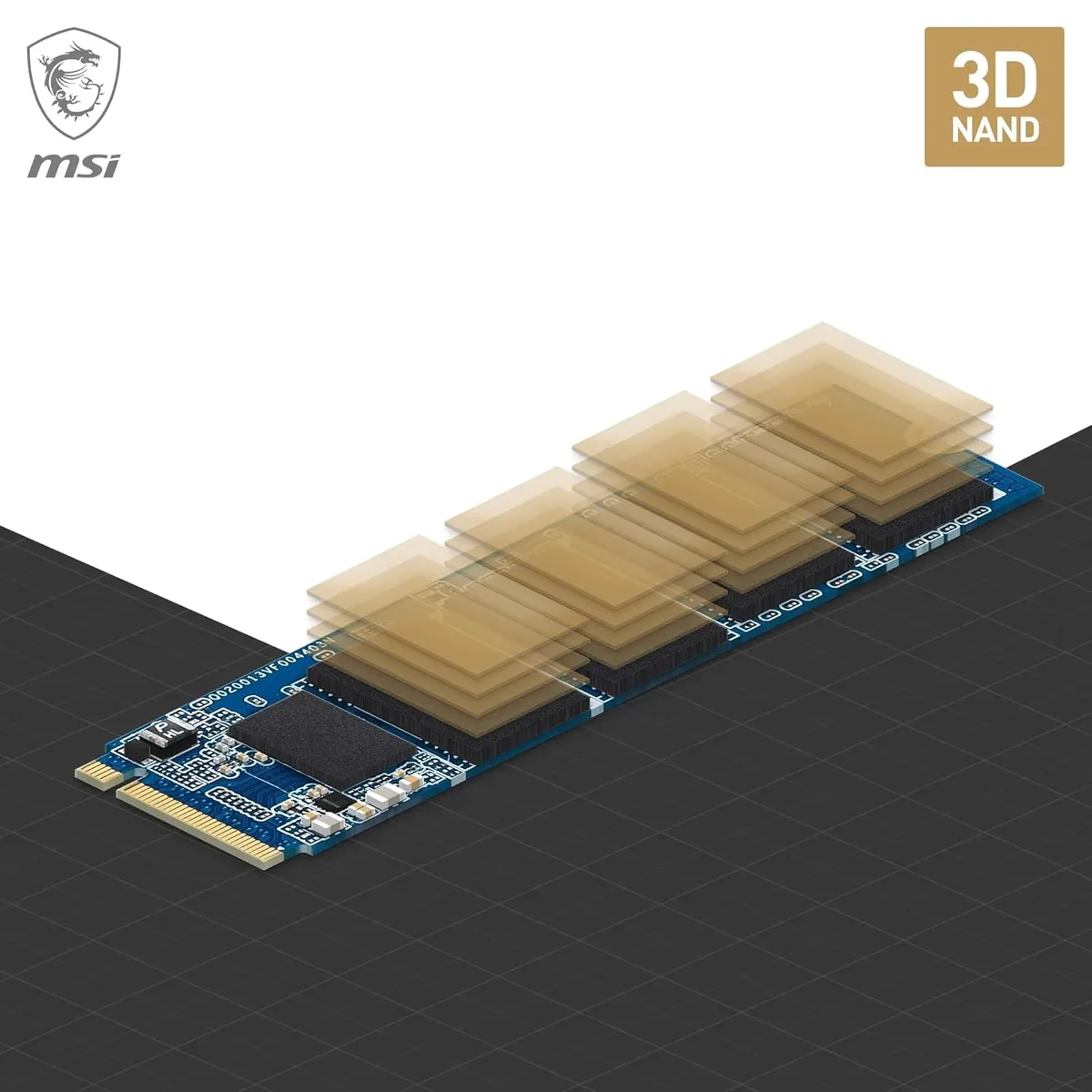 MSI 1To M.2 NVMe Gen4 - SPATIUM M450 V1, vue 4