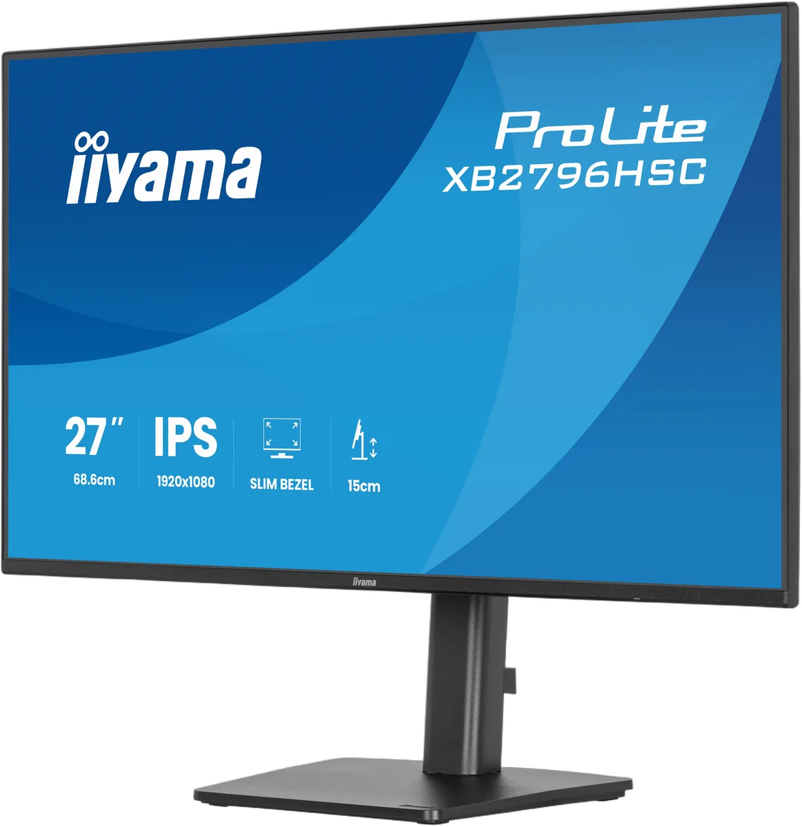 Iiyama Prolite XB2796HSC-B1 - 27" FHD 144Hz IPS Pivot USB-C PD 65W, vue 4
