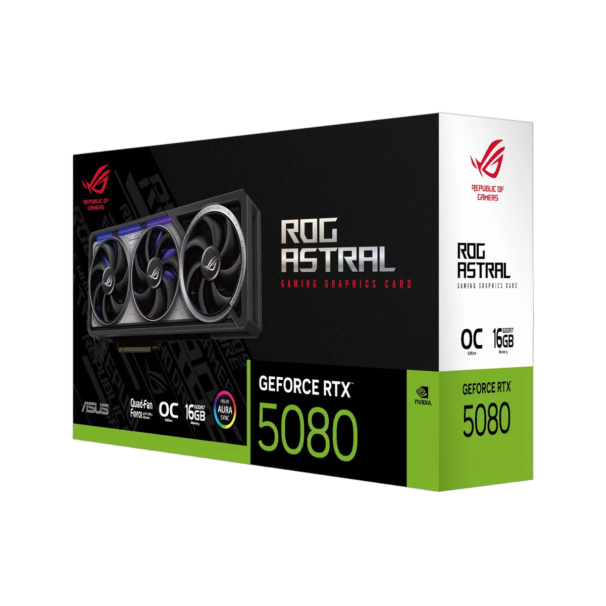 Asus ROG Astral GeForce RTX 5080 16GB GDDR7 OC Edition, vue 6