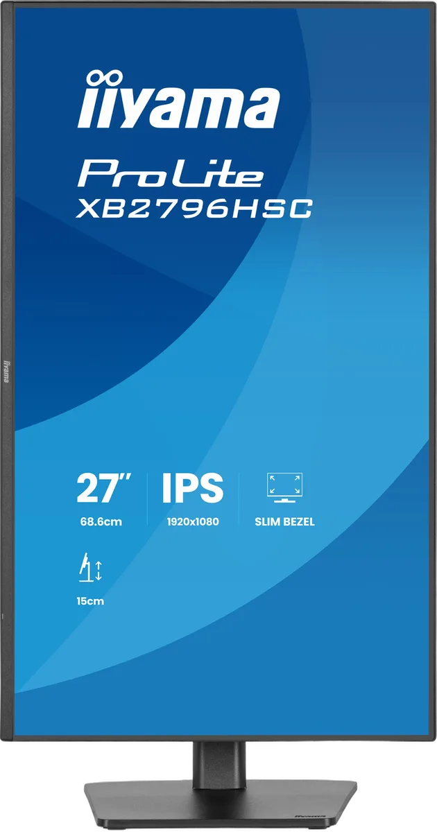 Iiyama Prolite XB2796HSC-B1 - 27" FHD 144Hz IPS Pivot USB-C PD 65W, vue 2