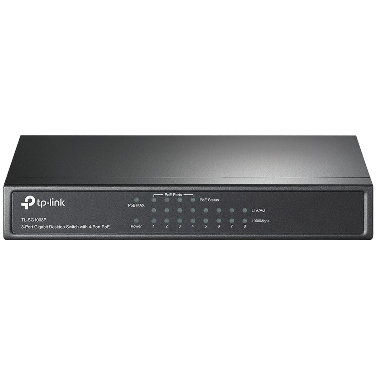 TP-Link 8 Ports 10/100/1000Mbps TL-SG1008P (4 POE), vue 1