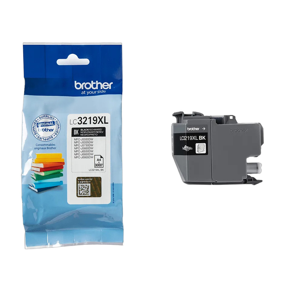 Compatible Brother Cartouche LC3219XLBK Noire, vue 3