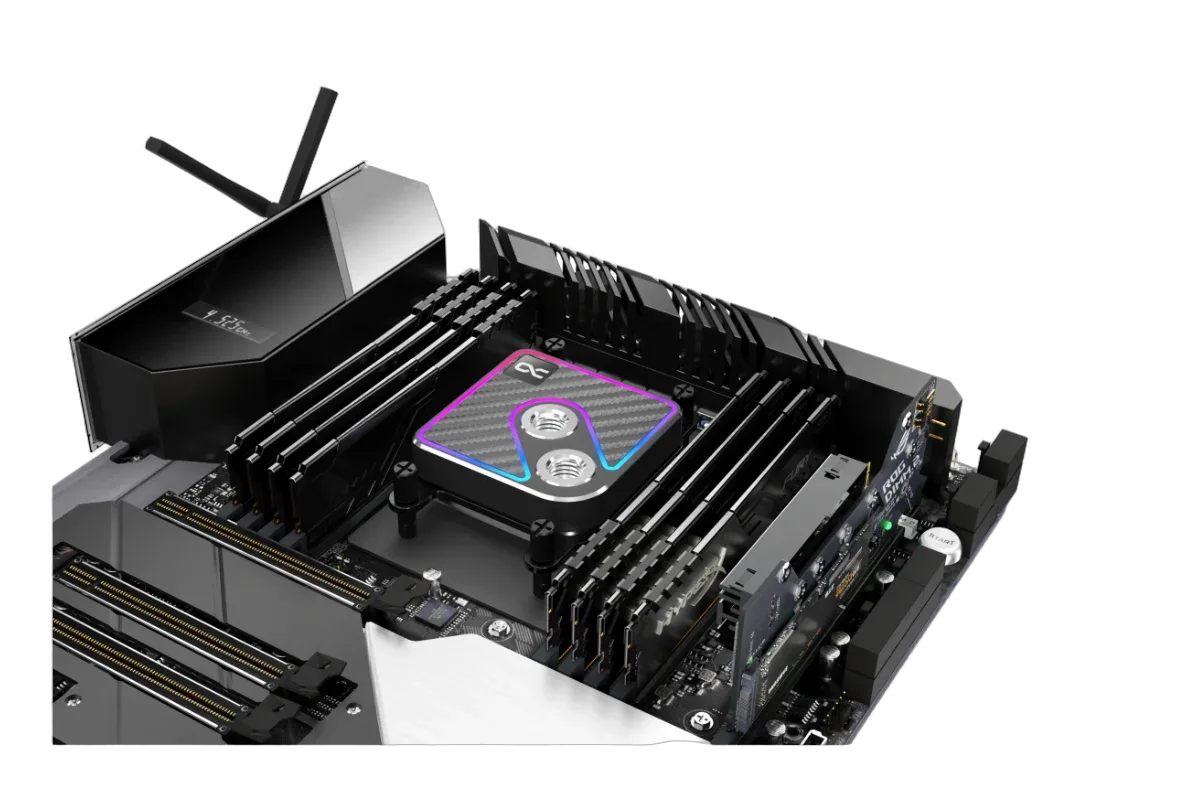 Alphacool Waterblock CPU Core 1 Aurora Carbon, vue 2