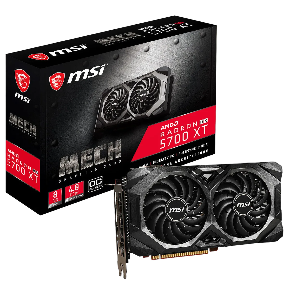MSI Radeon RX 5700 XT MECH OC-Seconde Vie, vue 1