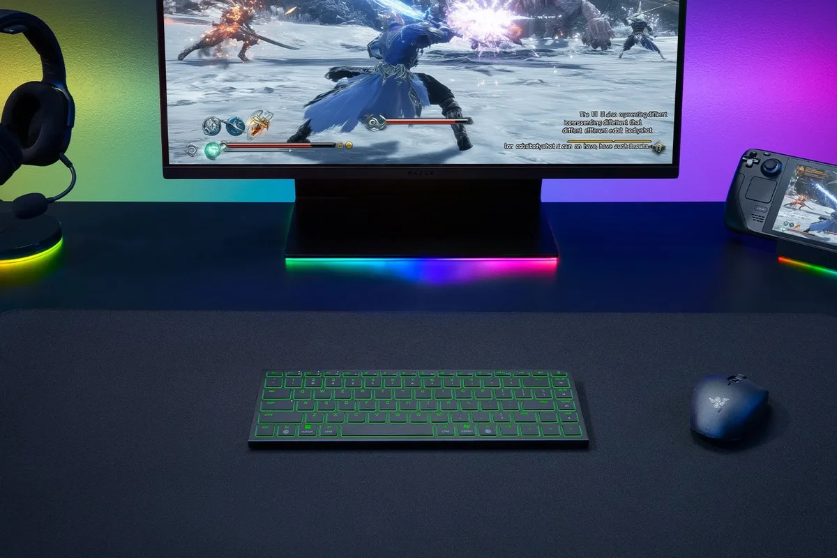 Razer Joro 75% - Mécanique - Bluetooth - RGB - Noir, vue 2