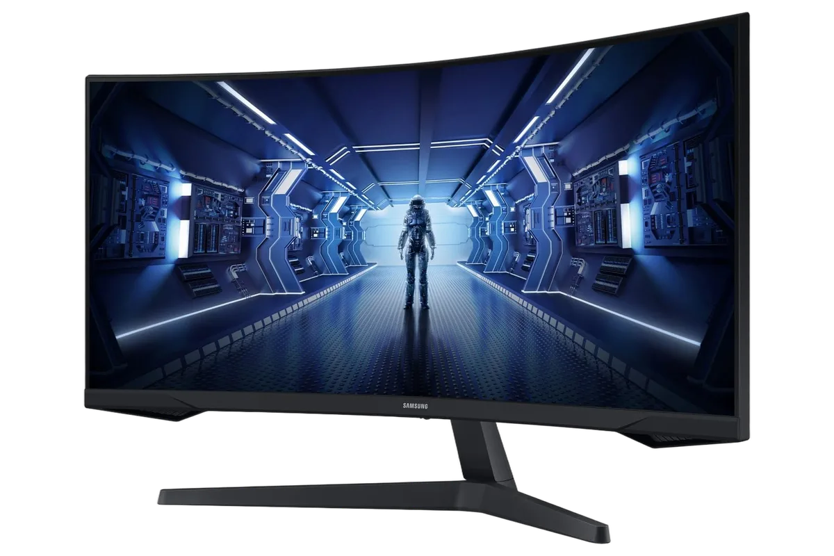 Samsung Odyssey G5 LC34G55TWWPXEN - 34" CURVE UWQHD 165Hz 1ms VA FreeSync Premium-Seconde Vie, vue 5
