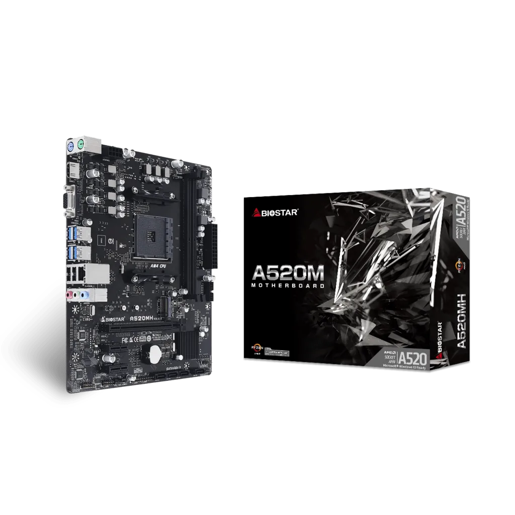 Biostar A520MH, vue 1