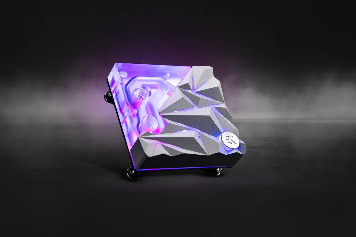 EK Water Blocks WaterBlock CPU EK-Quantum Velocity² Edge - Argent, vue 1