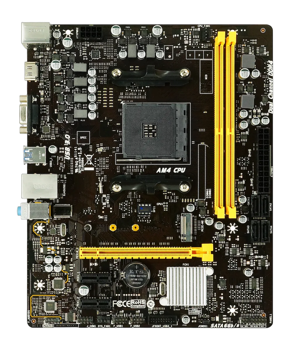 Biostar B450MH, vue 4