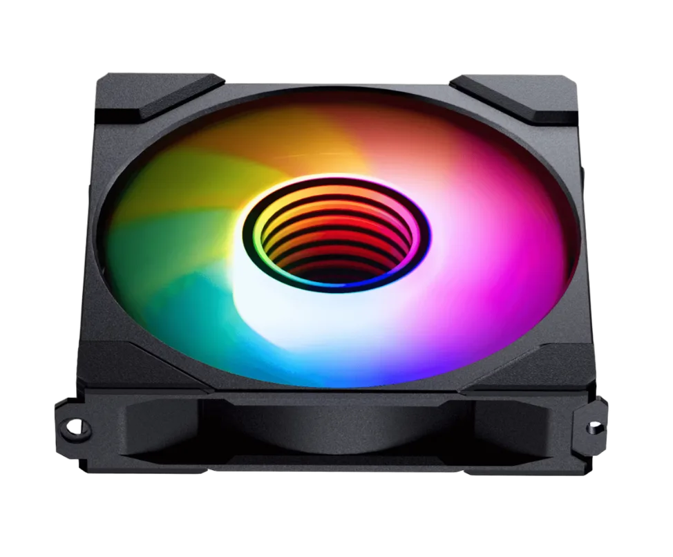 Phanteks M25 Gen2 PWM Reverse Airflow Noir 120mm D-RGB, vue 3