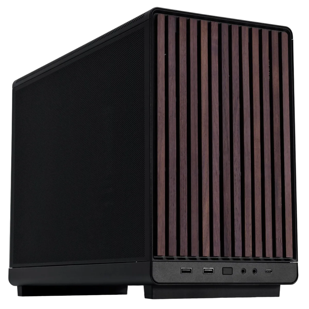 Lian-Li A3-mATX Wood Edition Noir - mT/SansAlim/mATX, vue 2