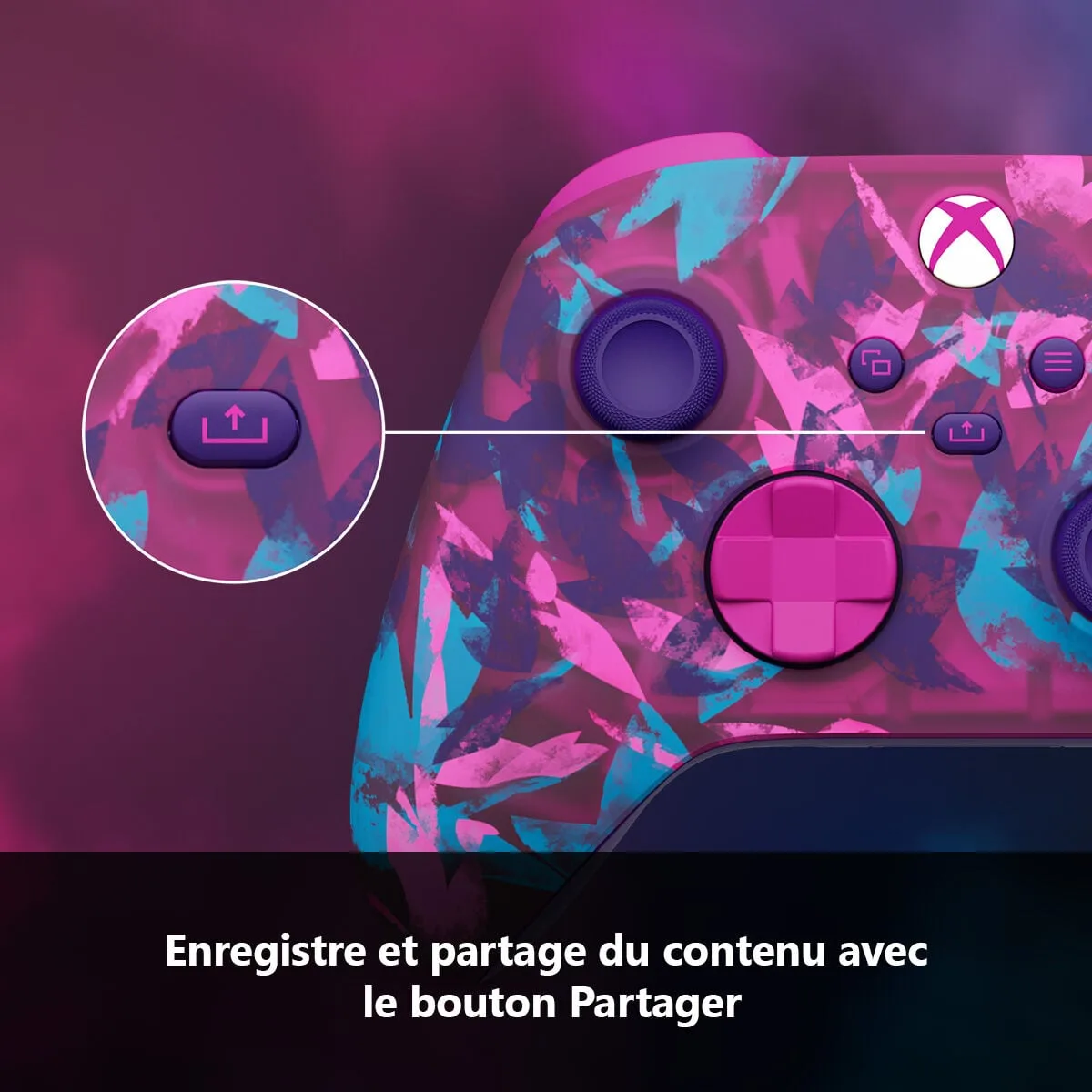 Microsoft Manette Xbox Sans-fil Heart Breaker - Violet, vue 5