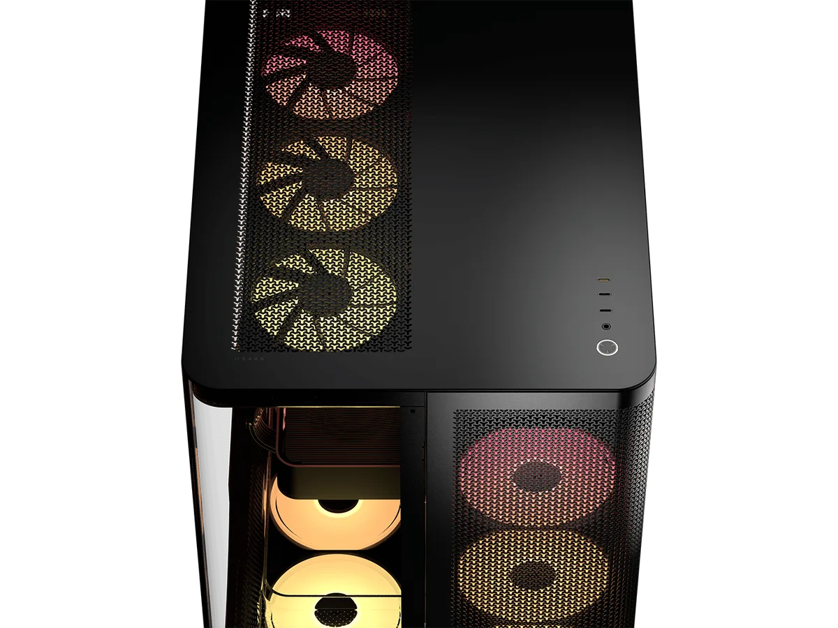 Corsair Air 5400 LX-R RGB Link Noir - MT/Sans Alim/E-ATX, vue 10