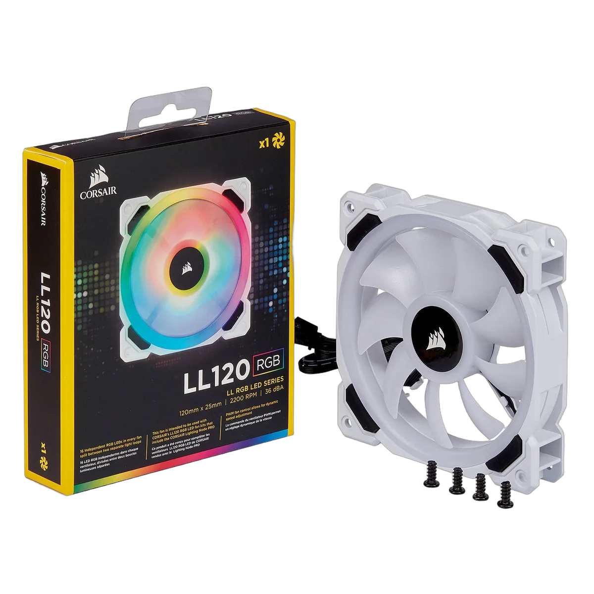 Corsair LL120 Dual Light Loop RGB 120mm - CO-9050091-WW, vue 2