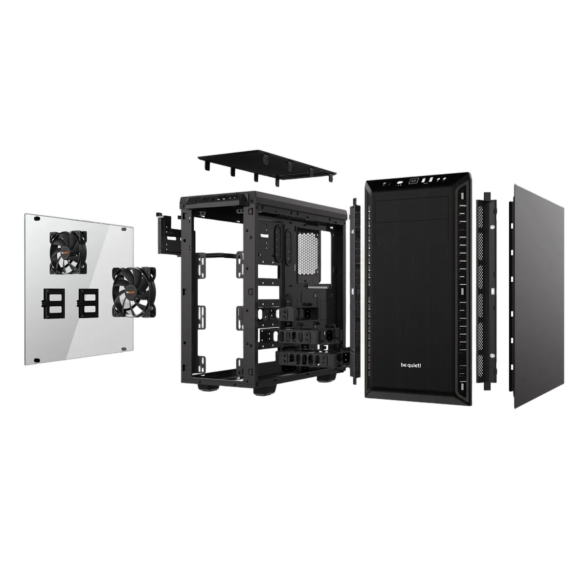 be quiet! Pure Base 600 Black Window - BGW21, vue 3
