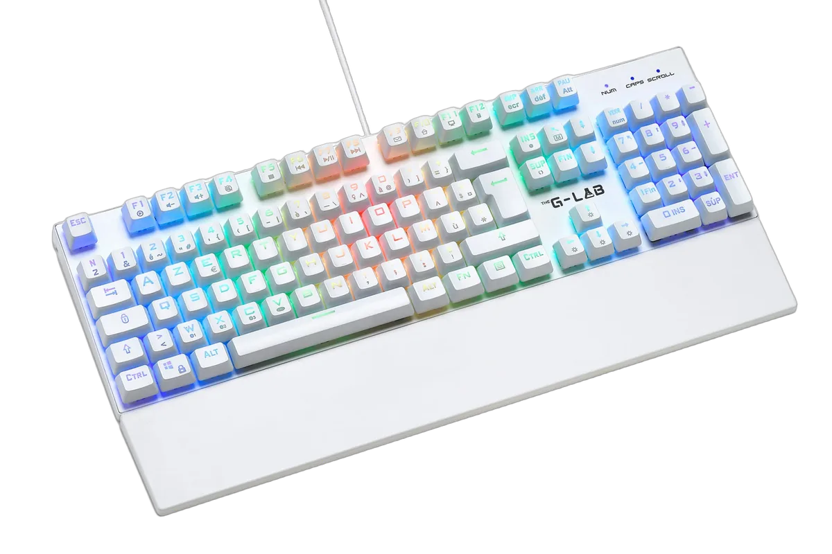 The G-LAB Keyz Rubidium - Mécanique - Filaire - RGB - Blanc, vue 2