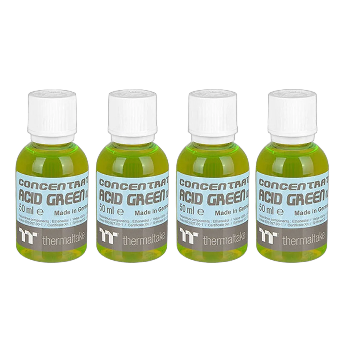 Thermaltake Liquide de refroidissement Tt Premium Concentrate Acid Green (UV) 4 x 50ml, vue 1