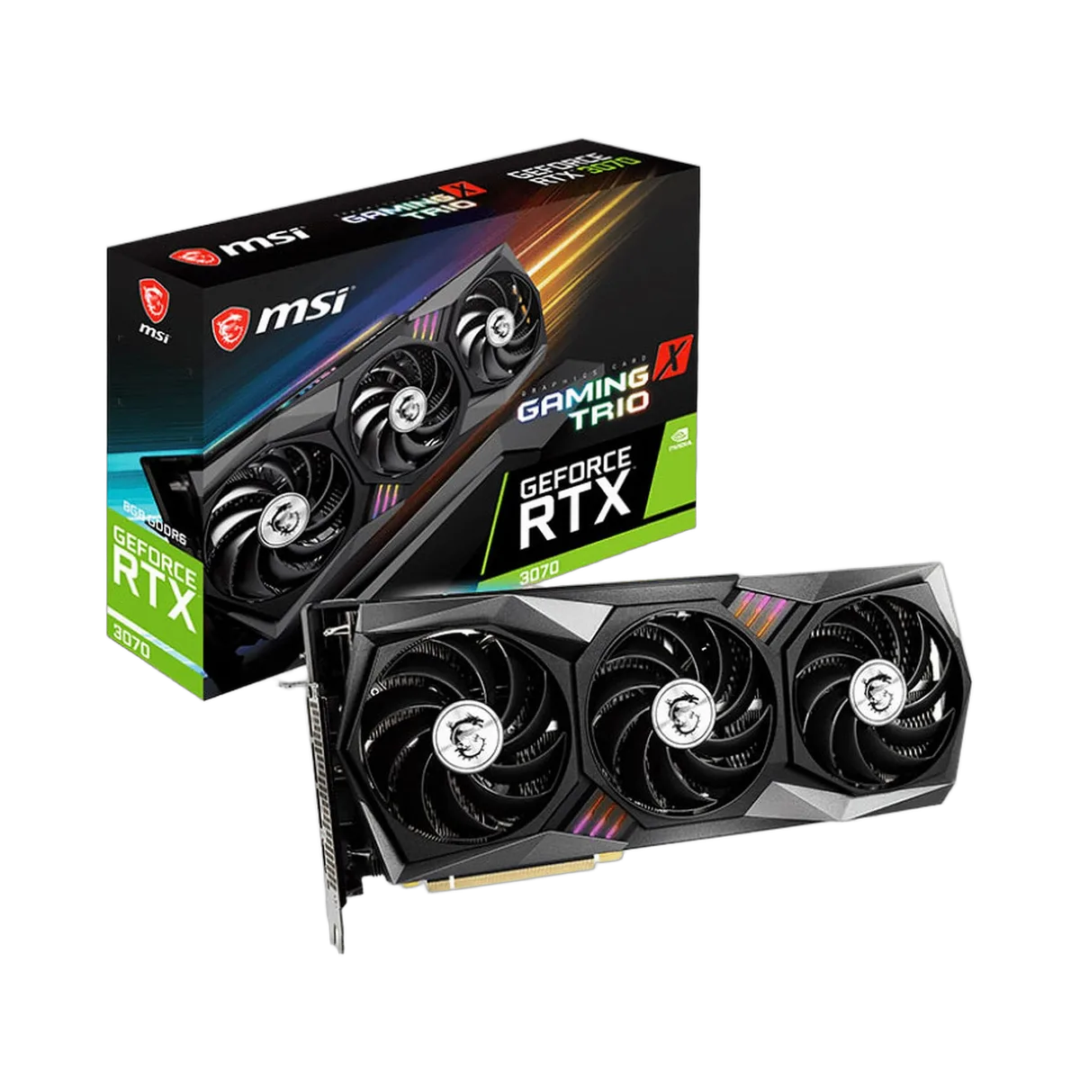 MSI GeForce RTX 3070 GAMING X TRIO LHR-Seconde Vie, vue 1