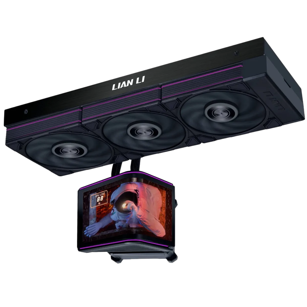 Lian-Li HydroShift II OLED Curved 360P28 noir, vue 2