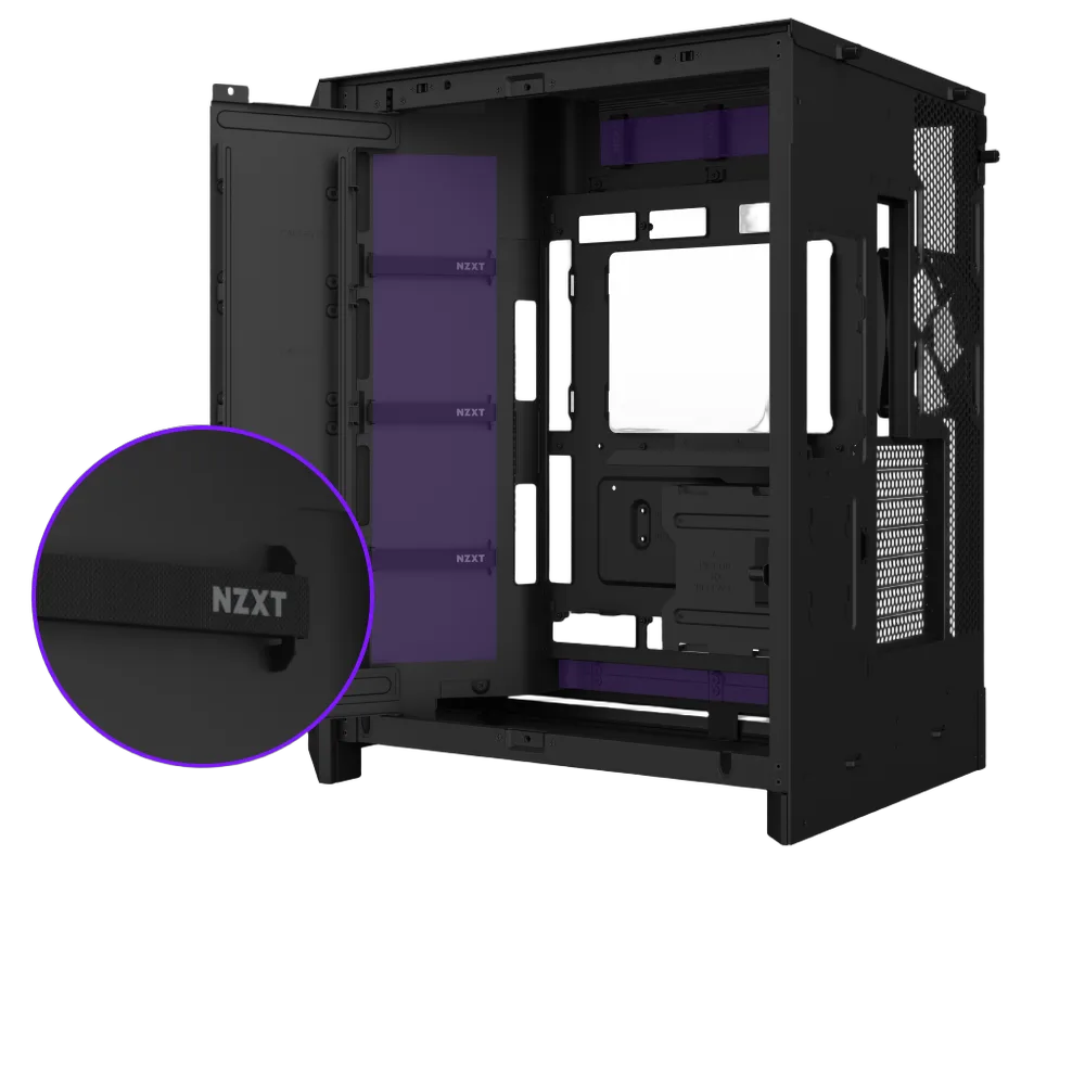 NZXT H9 Flow RGB+ Noir - MT/Sans Alim/E-ATX, vue 12