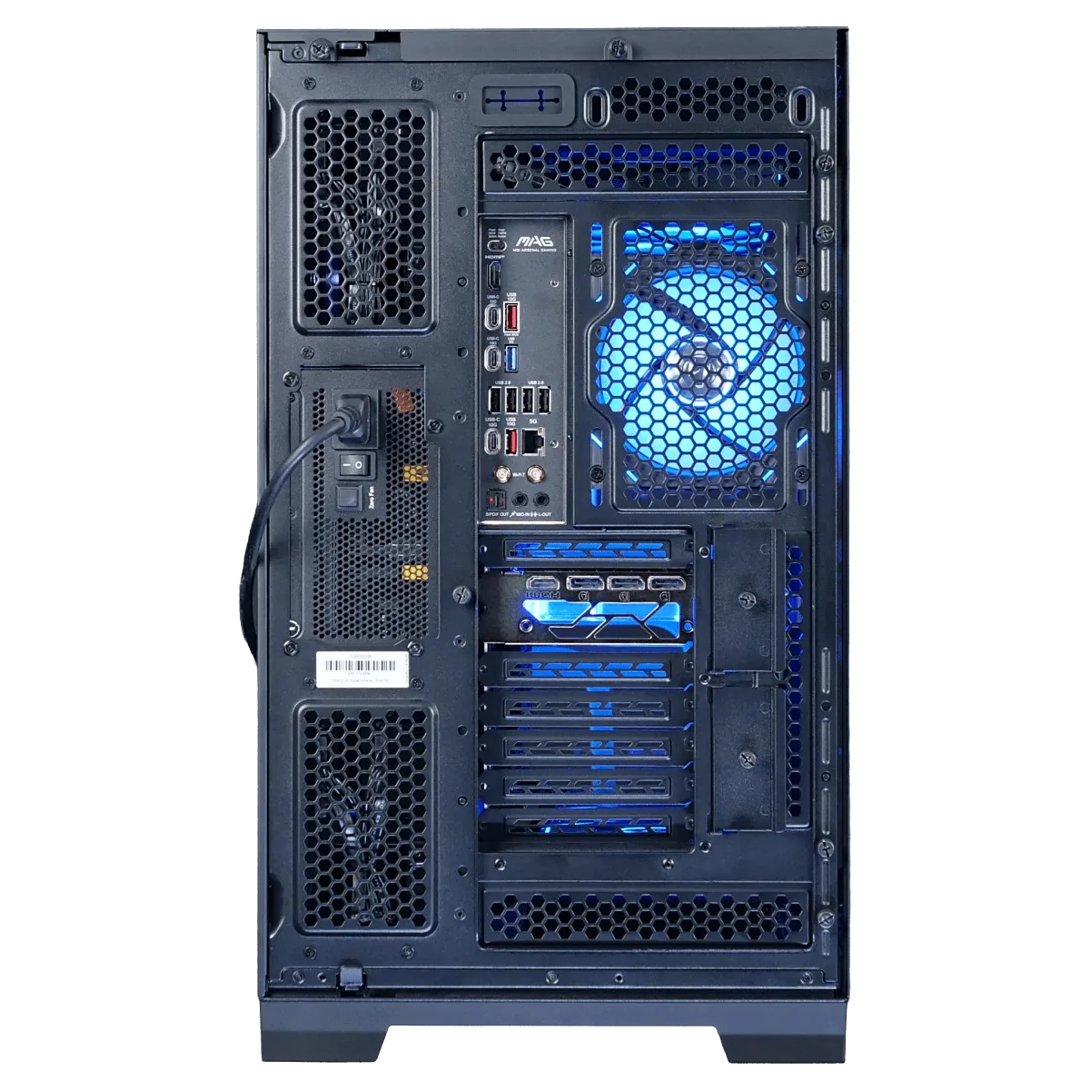 BLUE - 9800X3D/32Go/2To/5080, vue 6