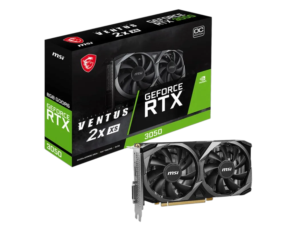 MSI GeForce RTX 3050 VENTUS 2X XS 8G OC-Seconde Vie, vue 1