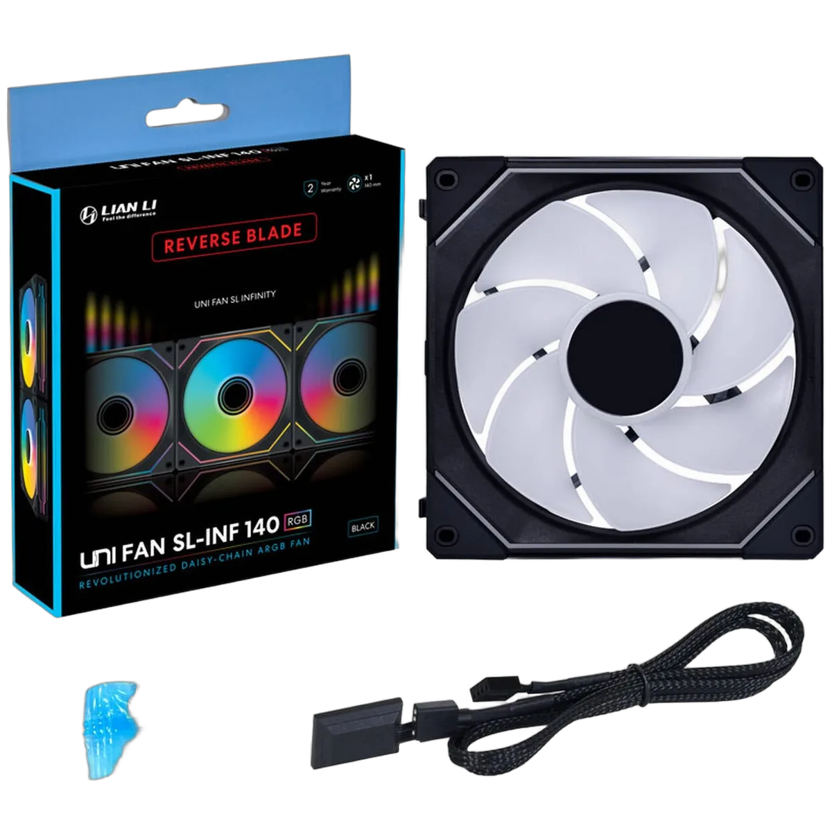 Lian-Li UNI FAN SL-INF ARGB Reverse - 140mm - Noir, vue 2