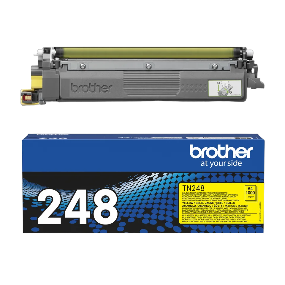 Brother Toner Jaune TN-248Y, vue 3