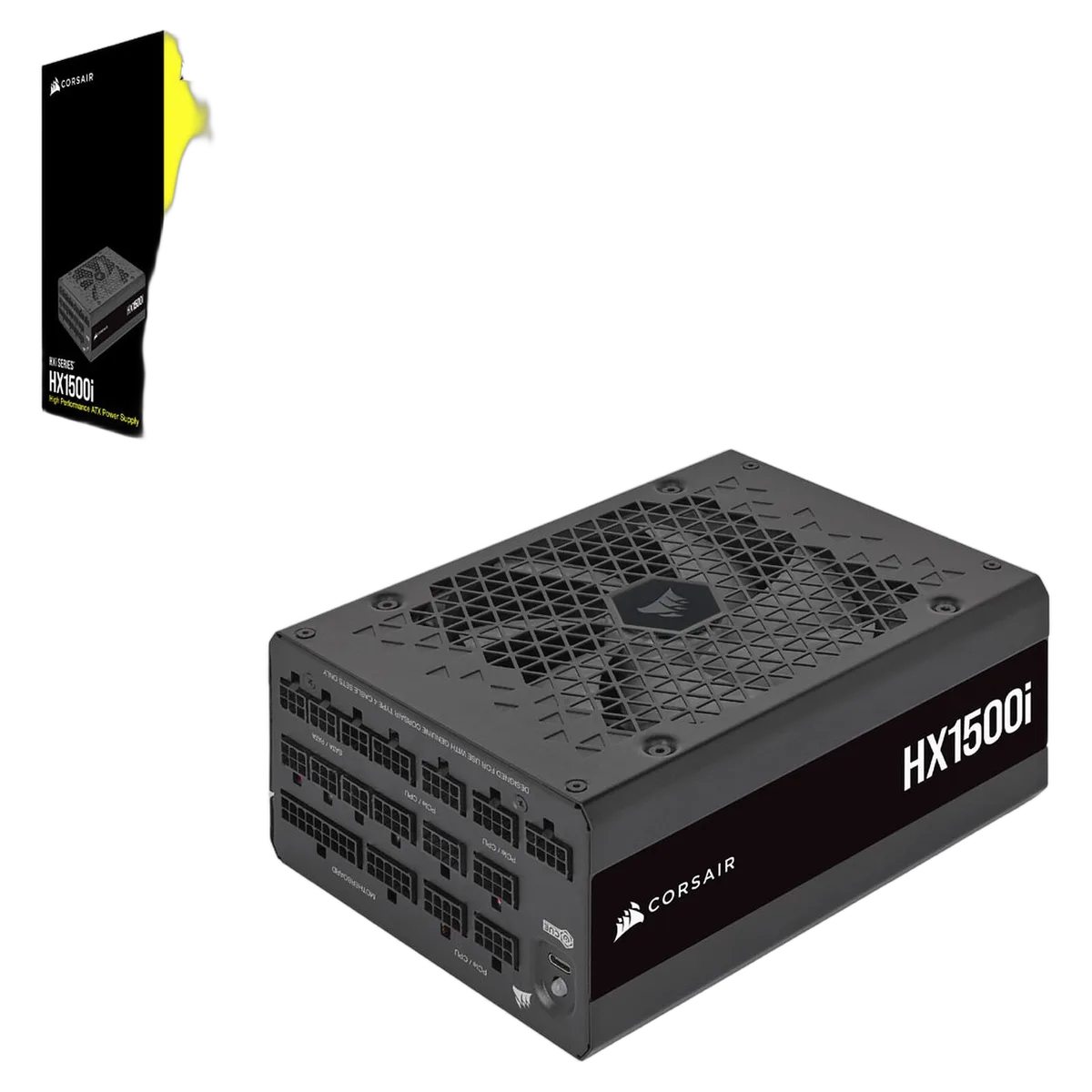 Corsair ATX 1500W - 80+ Platinum - HX1500i C20 Version Noir, vue 1