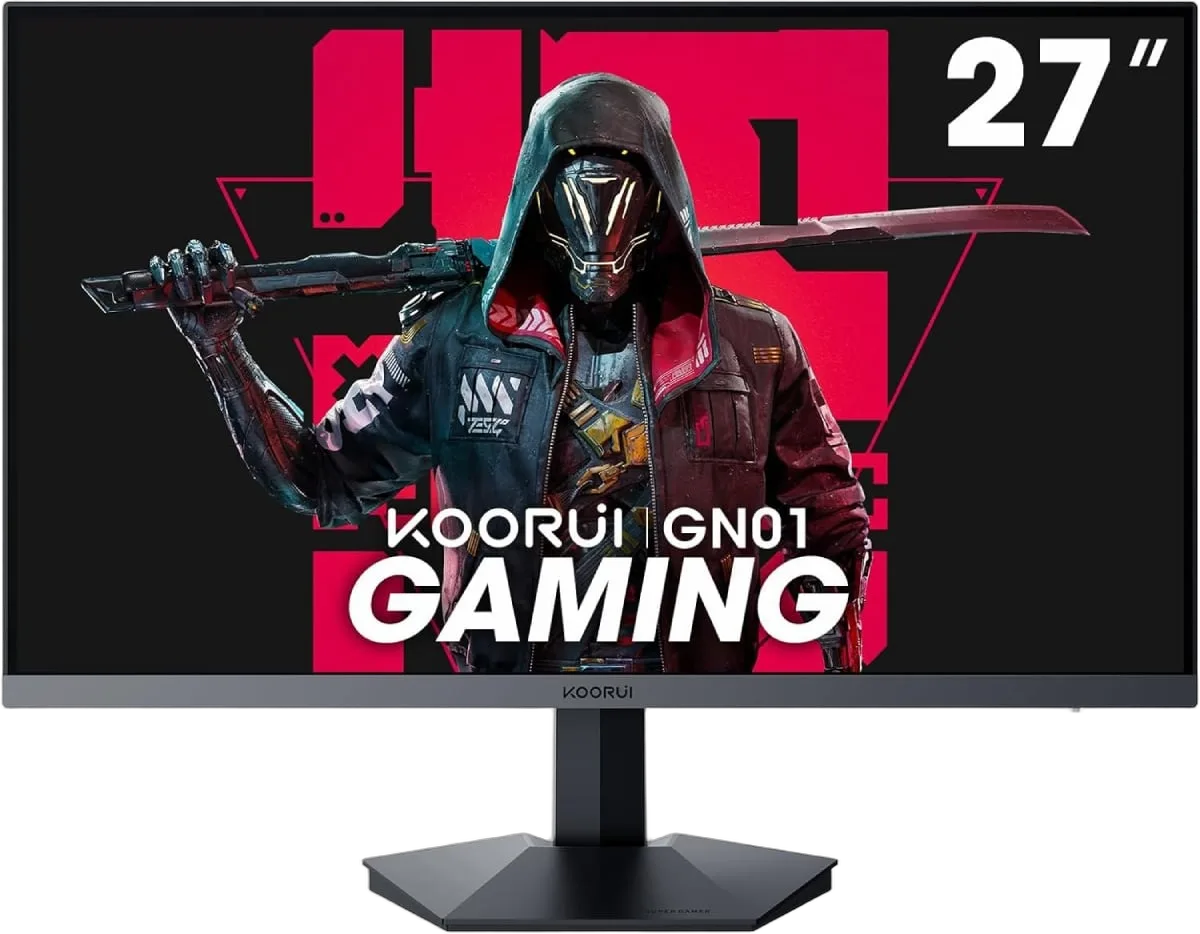 KOORUI GN01 - 27" FHD 165Hz VA 1ms HDMI DP Adaptive Sync, vue 1