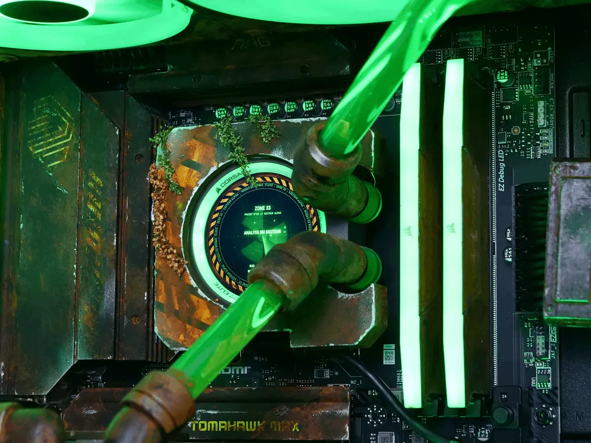 THE LOST PROJECT - 9850X3D/2To/32Go/5080 WC, vue 5