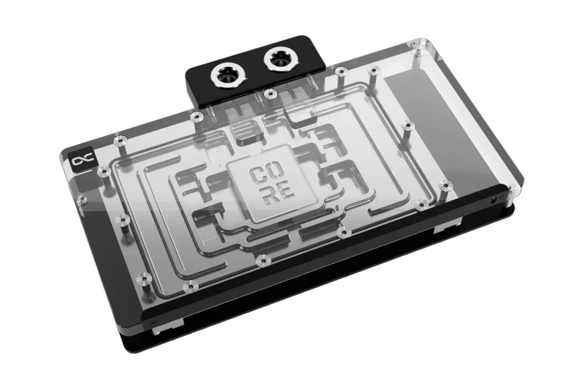 Alphacool Core Geforce RTX 5090 Solid + AMP avec Backplate, vue 1
