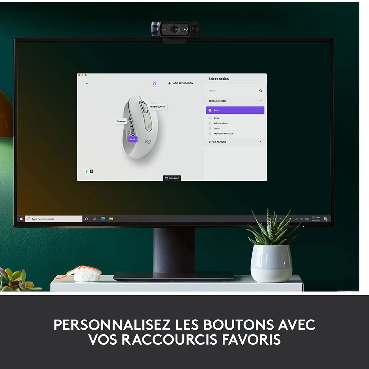 Logitech Signature M650 L - Sans-Fil - Blanc, vue 3