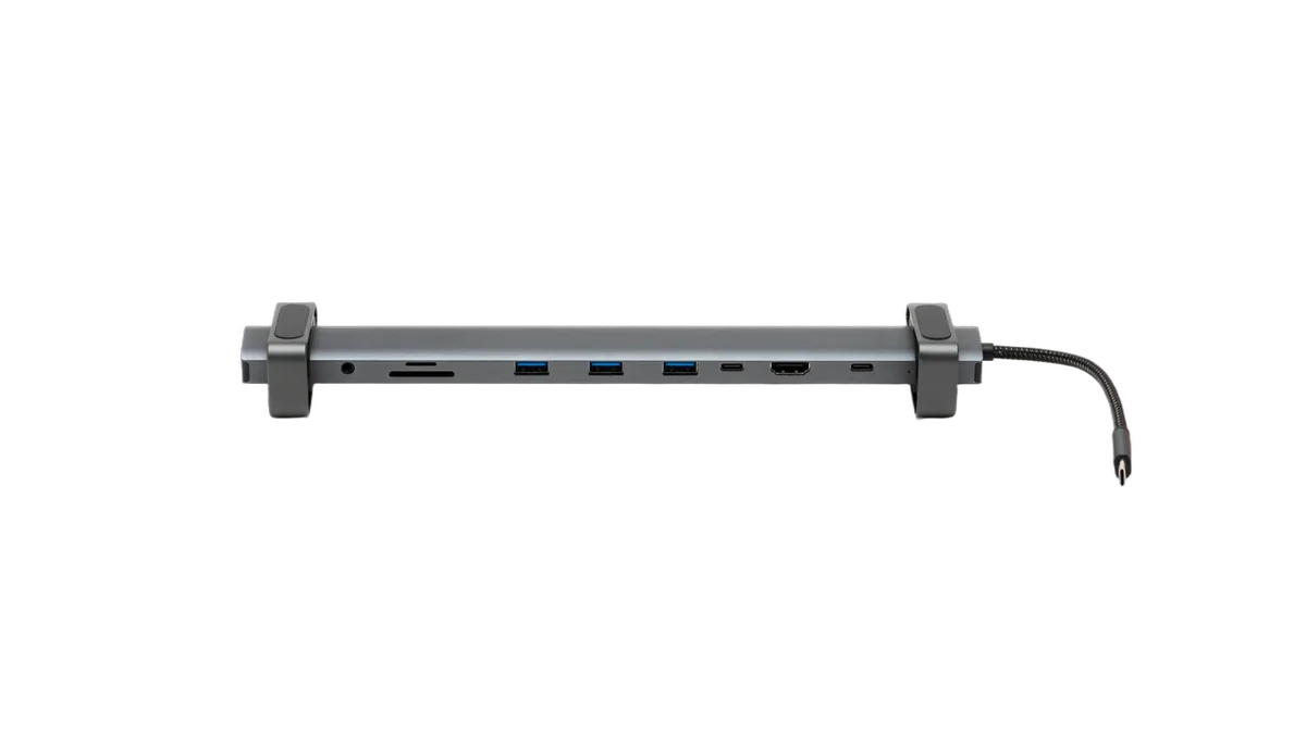 Bluestork HUB USB-C/10 ports/Gris, vue 3