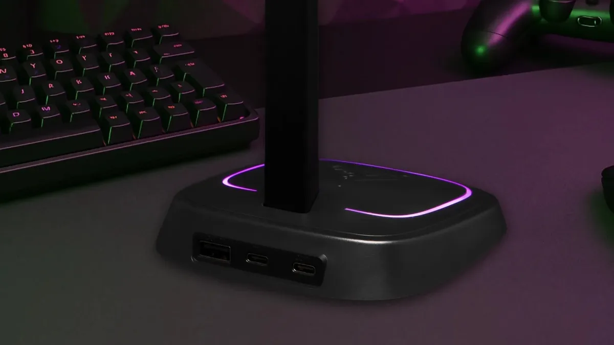The G-LAB K-Stand Neon RGB Hub - Noir, vue 2