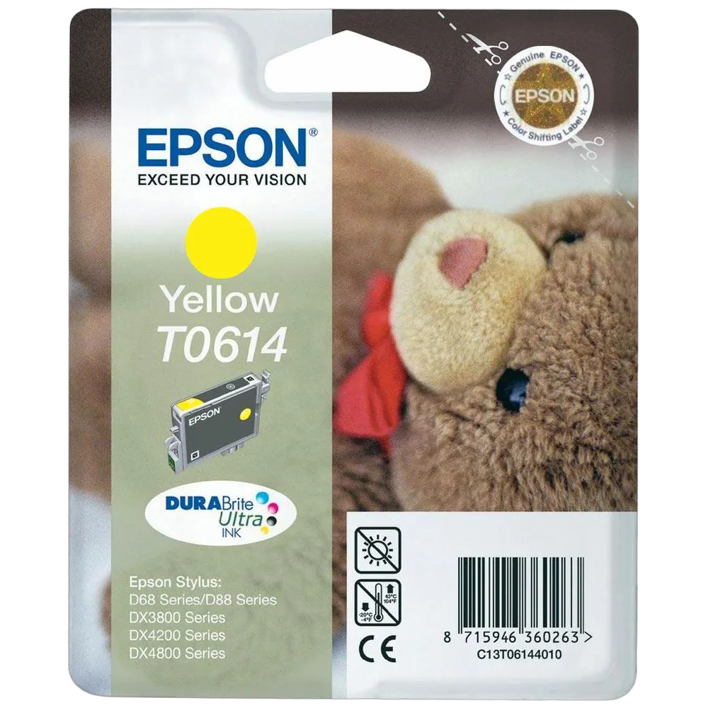 Epson Cartouche d'encre T0614 Yellow D88, vue 1