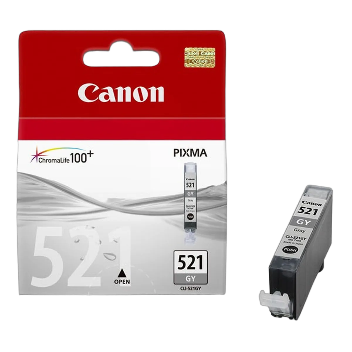 Canon Cartouche CLI-521GY Gris, vue 1
