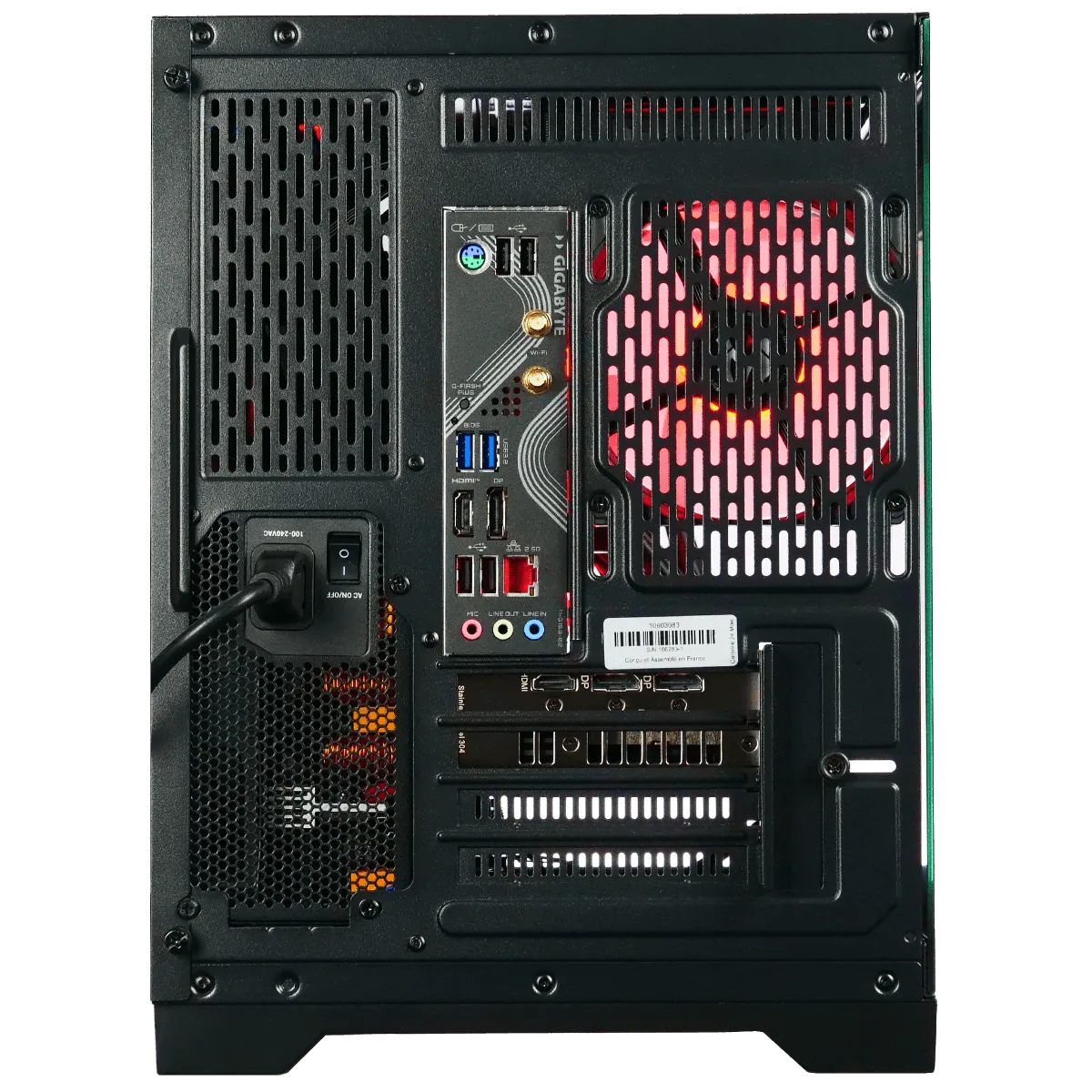 CRIMSON - R7-8700F/9060XT-16Go/32Go/1To, vue 6