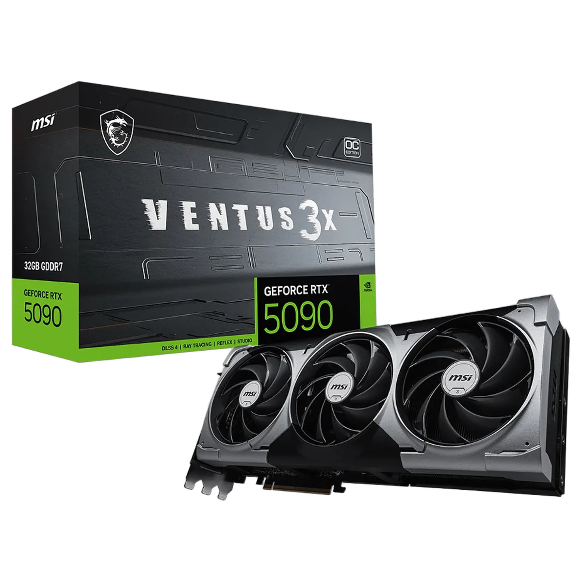 MSI GeForce RTX 5090 32G VENTUS 3X OC, vue 1
