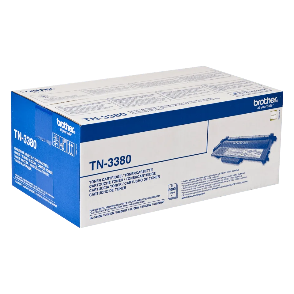 Compatible Brother Toner Noir TN3380, vue 1