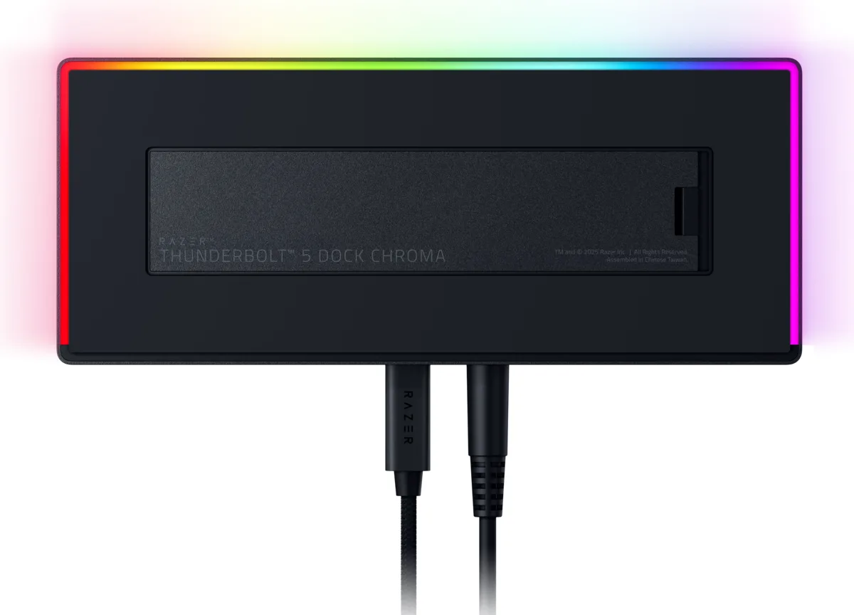 Razer Thunderbolt 5 Dock Chroma Noir - EU, vue 6