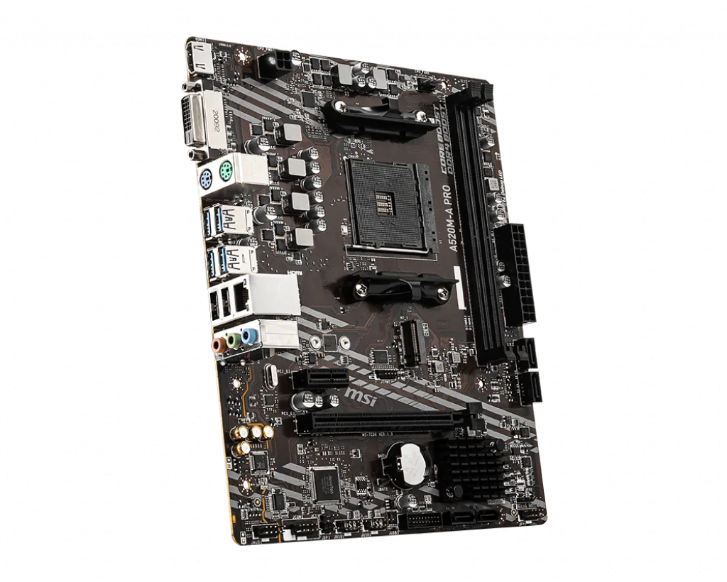 MSI A520M-A PRO, vue 3