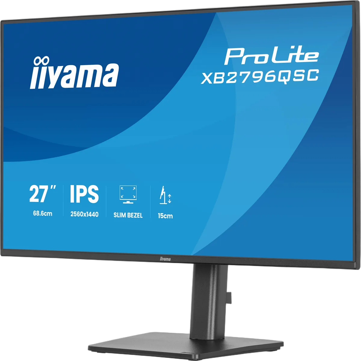 Iiyama Prolite XB2796QSC-B1 - 27" QHD 75Hz USB-C PD 65W, vue 4