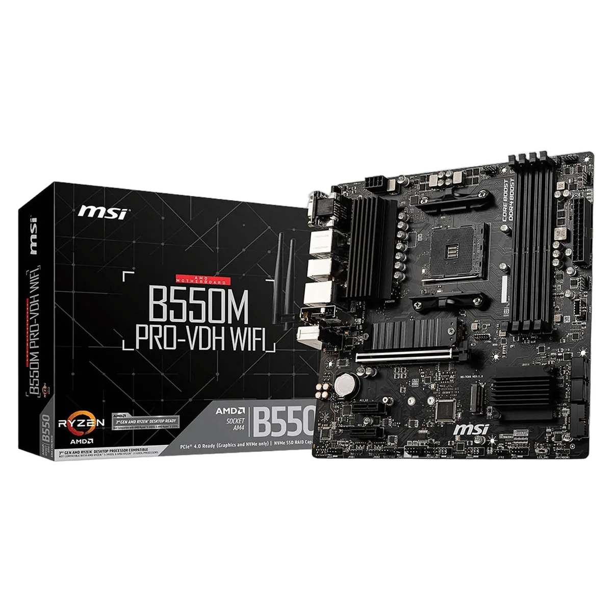 MSI B550M PRO-VDH WIFI, vue 1